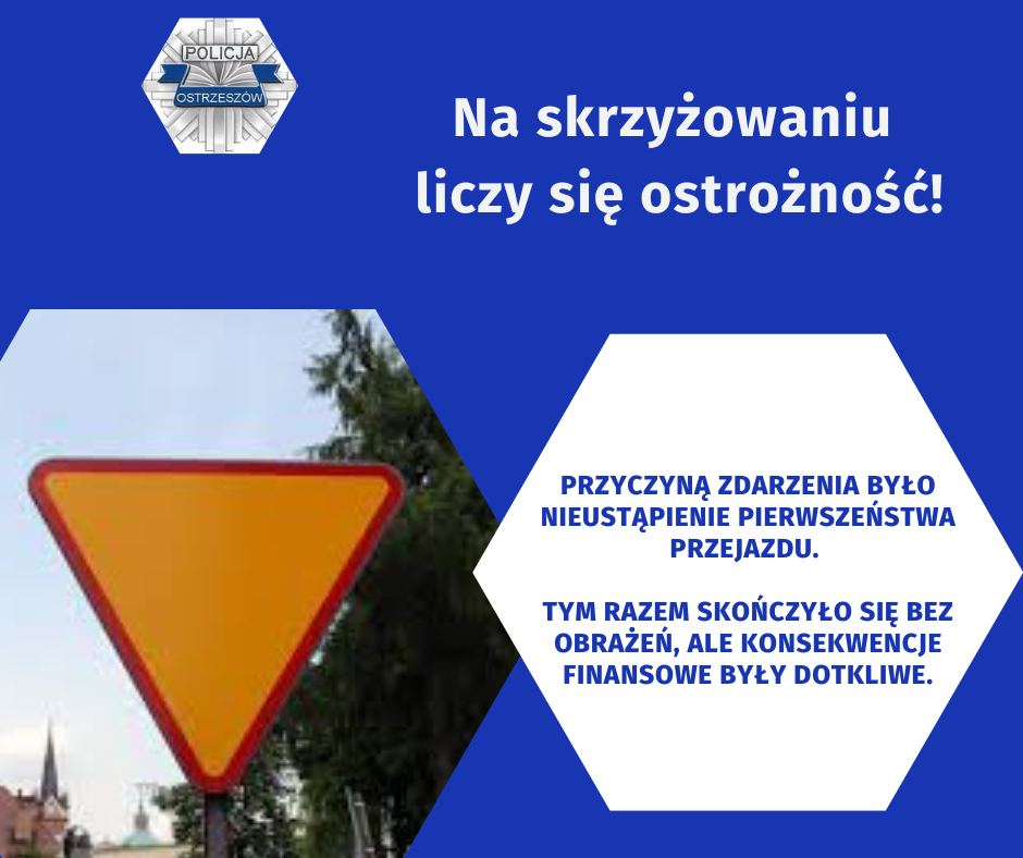 Kolizja dwóch aut na ul. Piastowskiej w Ostrzeszowie